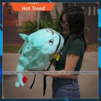 CÓ VIDEO - Phiên bản mới của balo xanh lá hình Rồng sún răng đi phượt siêu cute cho nam nữ