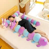 [có video thật] Gấu Bông Gối Ôm Sâu Tím Siêu Đáng Yêu Có Nhiều Size Để Lựa Chọn