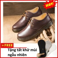 [Có Video Thật] Giày Boot Nam Cổ Lửng Đế Khâu Da Trơn Màu Nâu Phong Cách - M353-NAU (T)-NAU