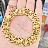 (Có Video Thật) Lắc Tay Nữ Mạ Vàng 18K Kiểu Khía Cao Cấp (Freesize) - Đeo Làm Sáng Đôi Tay Chị Em - Lokalo 24922