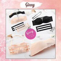 [Có Video/Ảnh Thật + Đánh Giá] Set 2 Áo Lót Không Dây Siêu Nâng Ngực Chống Tụt Cúp Ren Mặc Váy, Áo Trễ Vai,GS_A024