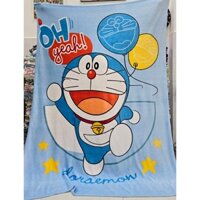 CÓ VIDEO.Mền lông Disney hoạt hình Xanh Doremon