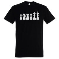 Cờ vua Ii Checkmated King Queen Rook Bishop Knight Pawn Áo thun giải đấu