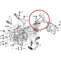 Co xăng Air Blade 125 K66, Cổ hút họng xăng AB 125 2016 2017 2018 2019