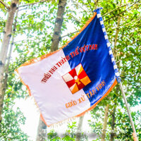 Cờ Xứ Đoàn Thiếu Nhi Thánh Thể TNTT Việt Nam - Thêu tên theo yêu cầu NS240