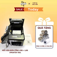 [CÓ XUẤT VAT] [CÓ GIAO HỎA TỐC] Máy T80L cổng USB + LAN | Máy in bình luận, in hóa đơn kết nối điện thoại, máy tính