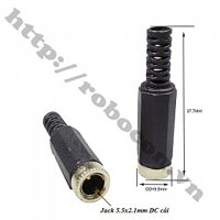 CO145 Jack Cắm Nguồn DC Cái Đầu Sắt 5.5x2.1mm