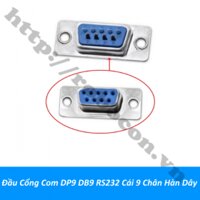 CO299 Đầu Cổng Com DP9 DB9 RS232 Cái 9 Chân Hàn Dây