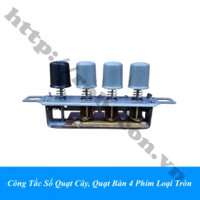 CO341 Công Tắc Số Quạt Cây, Quạt Bàn 4 Phím Loại Tròn