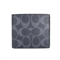 Coach Mens Double Bill Signature PVC Wallet F75083