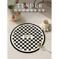 Coaster retro bàn ăn kiểu mỹ cách nhiệt nồi mat ánh sáng sang trọng tròn nơi nhỏ thảm dùng một lần không thấm nước và dầu-