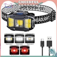 Cob LED Cảm biến chuyển động Đầu cắm trại Đèn hiển thị nguồn Đèn sạc USB