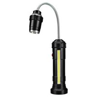 COB Work Light 360 Degree Rotate Flexible USB Rechargeable, 4 Modes for Garage BBQ - USB with Battery