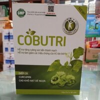 COBUTRI hết trĩ, táo bón hộp 30 viên chiết xuất diếp cá, curcumin, cao khô dẻ ngựa tự nhiên an toàn