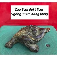 Cóc 3 chân ngậm tiền bằng đồng vàng MS201