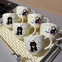 Cốc Ăn Sáng Dễ Thương Cốc Mug Giá Trị Cao Cốc Gốm Cốc Cà Phê Cặp Đôi Hoạt Hình Gia Dụng Cốc Sữa Yến Mạch