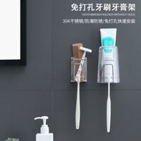 Cốc bàn chải điện có lỗ, giá đỡ bàn chải bằng thép không gỉ, bộ bàn chải đa chức năng 304, giá đỡ cốc bàn chải miễn phí d4dk