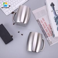 Cốc Bia Inox NEXUSBEAM, Tường Đôi Có Nắp Tay Cầm Cốc Cà Phê, Drinkware Bền 420ml Cốc Giữ Nhiệt Di Động Du Lịch