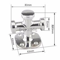 Cọc Bích Cột Dây Chữ T, Bollard Loại Đơn, Inox 316L, Kích Thước 63x63x63mm, Mã S30326