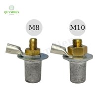 Cọc Bình Ắc Quy Chì M8 M10 Đồng Thau - Giá 1 Đôi