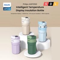 Cốc cà phê có cách nhiệt chân không Philips AWP2560 dung tích 420mL có hiển thị nhiệt độ
