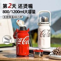 Cốc Cà Phê Coca-cola Cốc Giữ Nhiệt Dung Tích Lớn 316 Cốc Nước Inox 2024 Phong Cách Mới Thể Thao Ngoài Trời Chai Nước