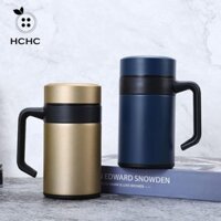 Cốc cà phê giữ nhiệt, Bình nước giữ nhiệt tay cầm bằng thép không gỉ 304, Bình uống nước dung tích lớn Máy hút chân không cách nhiệt có thể tái sử dụng Cốc trà ngoài trời