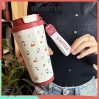 Cốc cà phê HOBBYHUB Hello Kitty, Cốc giữ nhiệt hoạt hình Cinnamoroll 500ml, Cốc cách nhiệt hai lớp di động Du lịch