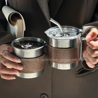 Cốc cà phê Mỹ Cốc tiện dụng có nắp và cốc có tay cầm