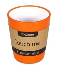 Cốc cách nhiệt 2 lớp Biozone 310ml cam KB-CU310PO