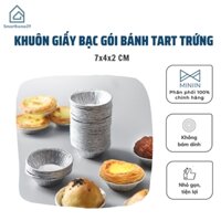Cốc Chén Giấy Bạc Lót Khuôn Nướng Bánh tart Trứng - Bát Bạc Nướng Hàu Tiện Dụng - HÀNG LOẠI 1 - CHÍNH HÃNG MINIIN - 50 Cái
