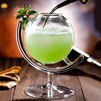 Cốc Cocktail MINLIA, Cốc rượu được cá nhân hóa trong suốt, Đồ dùng dự tiệc Thanh cốc ống hút thủy tinh sáng tạo