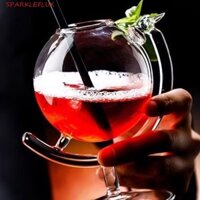 Cốc Cocktail SPARKLEFLUX, Cốc rượu sáng tạo bằng thủy tinh, Đồ uống Thanh cốc rơm trong suốt được cá nhân hóa