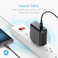 Cóc củ sạc nhanh PD Type-C 30W công nghệ PowerIQ cho điện thoại / máy tính bảng / Macbook hiệu Anker PowerPort PD 3.0