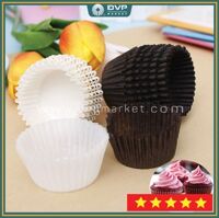 Cốc cupcake mềm F8 ( Trắng. Nâu)
