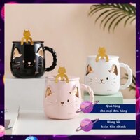 Cốc Cute Cat 400ml kèm thìa - Malibu Corner