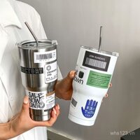 Cốc đá trà sữa cách nhiệt, cốc nước dung tích bằng thép không gỉ 304, cốc đá, cốc cách nhiệt, cốc cà phê ô tô