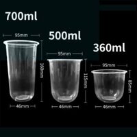 Cốc đáy bầu U500ml chưa nắp (50 cái)