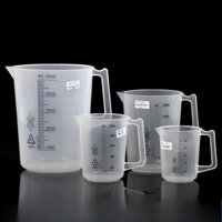 Cốc đo đường dây in màu xanh dày bền mới có tay cầm Cốc nhựa, quán trà sữa, phòng thí nghiệm chuyên dụng