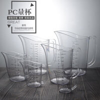 Cốc đo PLC dày snack cốc đo PLC nhựa quán trà sữa trong suốt bếp côsuất lớn 4000ml dụcụ làm bánh cấp thực phẩm 008 JFWC