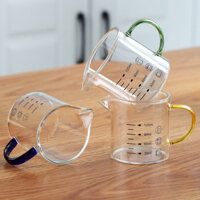 Cốc đo thủy tinh có thang đo, dày dạn, chịu nhiệt độ cao