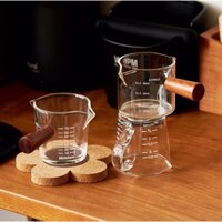 Cốc đong thuỷ tinh dung tích 70ml và 100ml- cốc đong cafe và gia vị tiện lợi