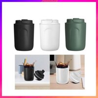 Cốc du lịch chân không Cốc cà phê Cốc đựng nước nóng lạnh 220ml có nắp chống rò rỉ Cốc du lịch để sử dụng hàng ngày Phòng tập thể dục Du lịch