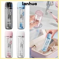 Cốc đựng bàn chải đánh răng LANHUA, Hộp đựng bàn chải đánh răng đa chức năng Cốc rửa du lịch, Xô đựng bàn chải đánh răng di động ba trong một