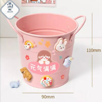 Cốc đựng bút thước hình chiếc xô nhiều màu sắc dễ thương