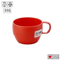 Cốc đựng cháosúpnước cho bé 350ml có quai cầm nhựa cao cấp an toàn inomata - Đỏ