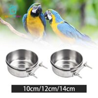 Cốc đựng thức ăn cho chim nhỏ có kẹp Giá đỡ vẹt có thể tháo rời cho vẹt vẹt vẹt đuôi dài Budgie Động vật nhỏ Vẹt chim