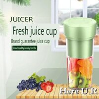Cốc ép trái cây cầm tay Máy ép trái cây không dây Mini 4 cánh Máy xay sinh tố có thể sạc lại