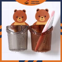 Cốc Gấu Cắm Bàn Chải Đa Năng HBH  giao mầu ngẫu nhiên