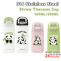 Cốc giữ nhiệt bằng thép không gỉ 316 có ống hút Bình giữ nhiệt cho trẻ em Cốc nước Panda YM72